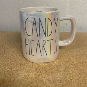 Rae Dunn iridescent candy hearts mug